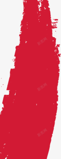 水墨渲染痕迹红色墨痕高清图片