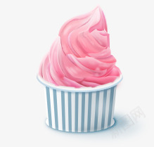 粉红色少女心冰淇淋png免抠素材_新图网 https://ixintu.com 冰品 冰淇淋 粉红色 雪糕 食物