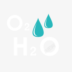 化学水蓝色水滴高清图片