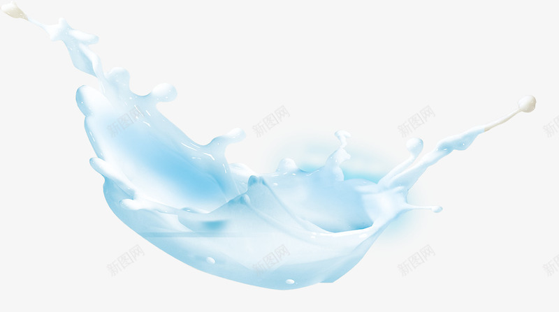 水滴牛奶psd免抠素材_新图网 https://ixintu.com 元素 广告 水滴 牛奶