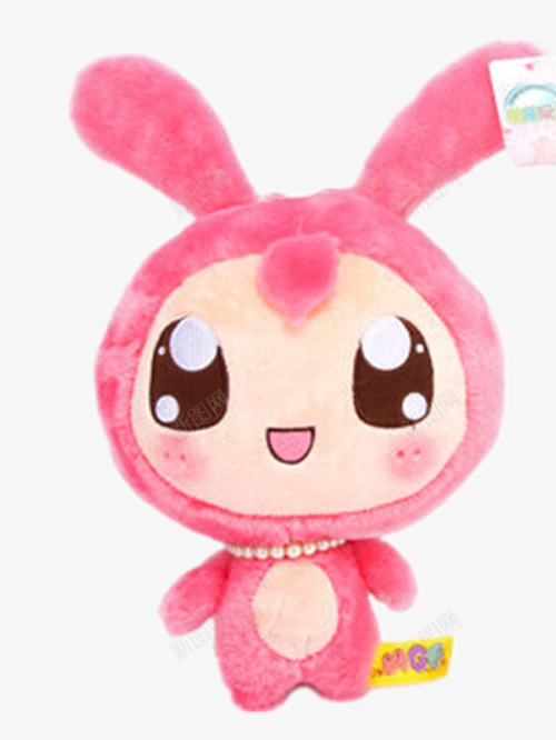 大头兔毛绒玩具png免抠素材_新图网 https://ixintu.com 产品实物 可爱的玩具兔子 大眼睛的玩具兔子 粉红色的玩具兔子