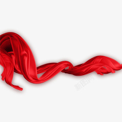 国庆节红色丝带高清图片