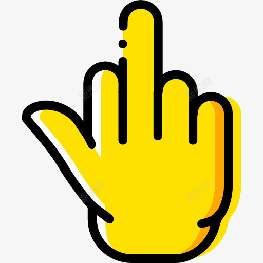 中指图标png_新图网 https://ixintu.com 一方面 不文明手势 中指 中间 信号 姿态 手势 手和手势 标志 鄙视 鄙视的手势 食指