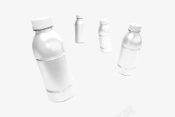 装水用玻璃杯创意塑料瓶PSD分层饮料瓶高清图片
