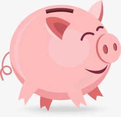 粉红猪存钱罐素材