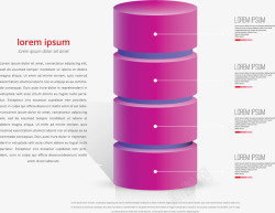 粉色分层结构图素材
