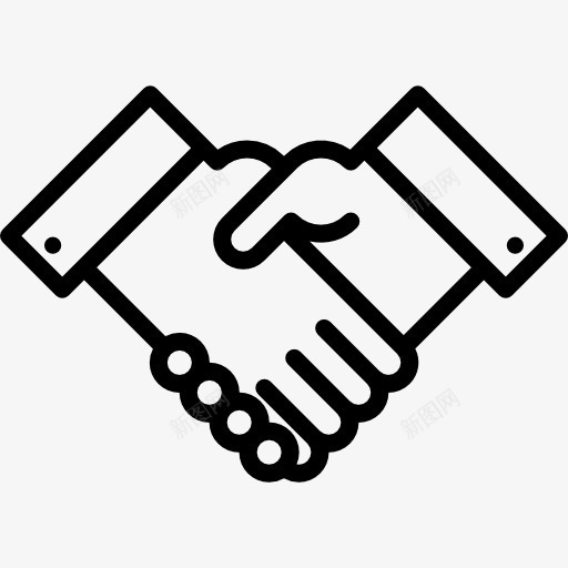 握手图标png_新图网 https://ixintu.com 业务 互利 协议 合作 手势 手和手势 握手 握手言和