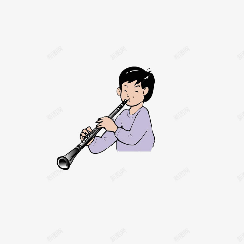 吹单簧管的人png免抠素材_新图网 https://ixintu.com 乐器 产品实物 单簧管 器材 音乐 音乐器材 音乐管件