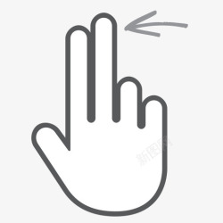 scroll手指手势手互动左滚动刷卡交互式图标高清图片