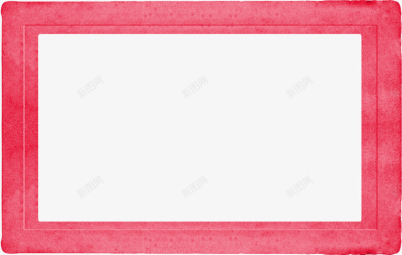 粉红色简约方形边框png免抠素材_新图网 https://ixintu.com 方形 相框 简约 粉红色 边框