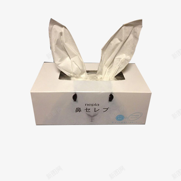 兔子造型抽纸盒png免抠素材_新图网 https://ixintu.com 产品实物 卡通 小巧