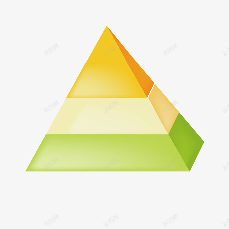 彩色金字塔psd免抠素材_新图网 https://ixintu.com 三级金字塔 分层 分层金字塔 彩色 素材 金字塔