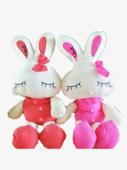 美人兔兔公仔png免抠素材_新图网 https://ixintu.com 产品实物 好看的公仔兔 漂亮的兔子 眯眯眼 眯眼的兔子