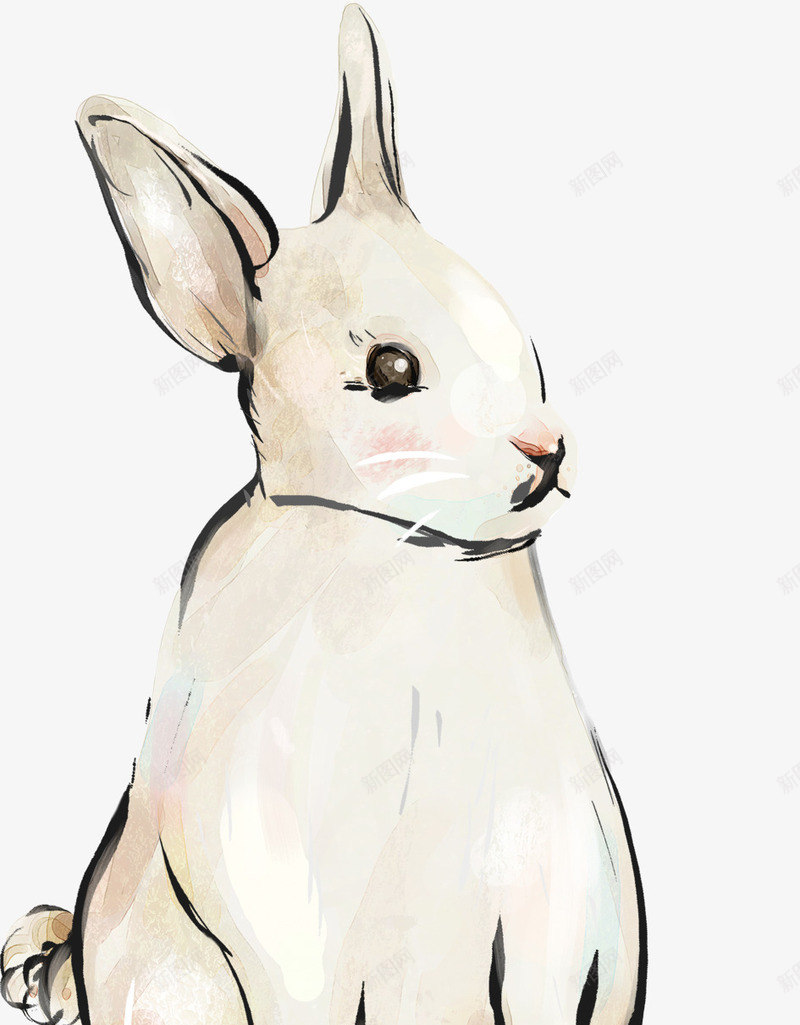 可爱手绘兔子创意png免抠素材_新图网 https://ixintu.com 兔子 创意 可爱