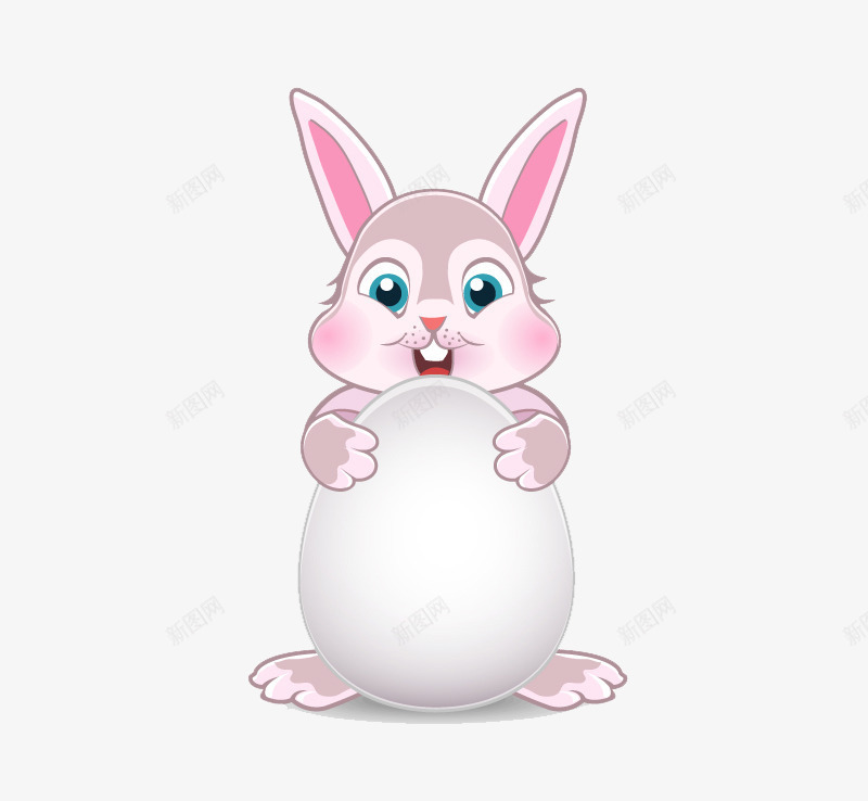 抱彩蛋的小兔子矢量图ai免抠素材_新图网 https://ixintu.com 兔子 可爱 小兔子 抱鸡蛋 抱鸡蛋的小兔子 粉色兔子 矢量图