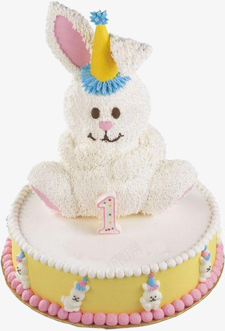 兔子生日蛋糕png免抠素材_新图网 https://ixintu.com png 生日蛋糕 装饰