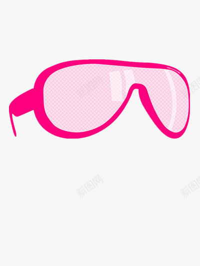 卡通粉红色眼镜png免抠素材_新图网 https://ixintu.com 卡通 可爱 眼镜 粉红色 镜片