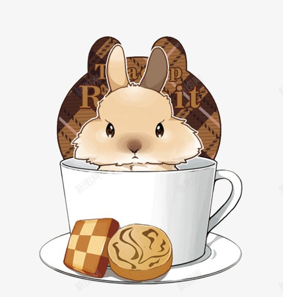 卡通奶茶杯子png免抠素材_新图网 https://ixintu.com 兔子 咖啡 奶茶 杯子 港式甜品