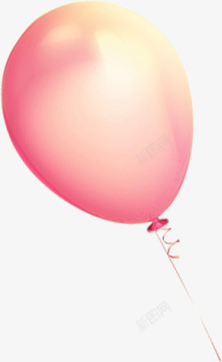 气球粉红气球飞起素材