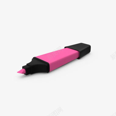一支粉色荧光笔图标图标