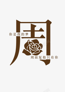 创意姓氏字体素材