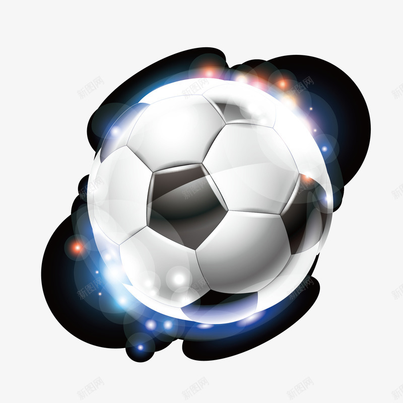 足球和光点png免抠素材_新图网 https://ixintu.com png png素材 光点 足球