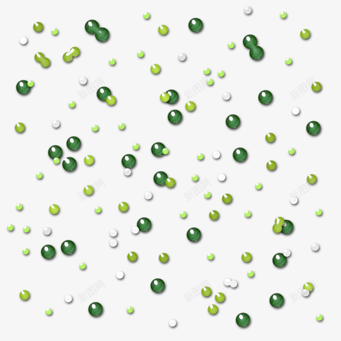绿色的水珠png免抠素材_新图网 https://ixintu.com 水珠 珠子 绿色