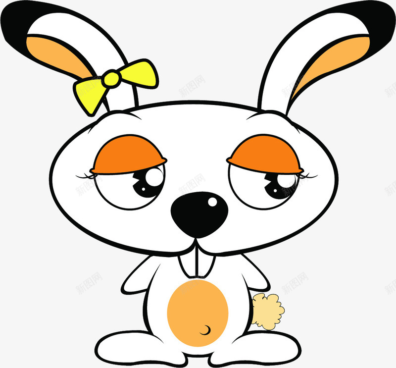 可爱卡通兔子背景png免抠素材_新图网 https://ixintu.com 兔子 卡通 可爱 背景