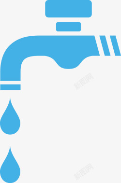 能源logo设计水龙头滴水能源标图标高清图片
