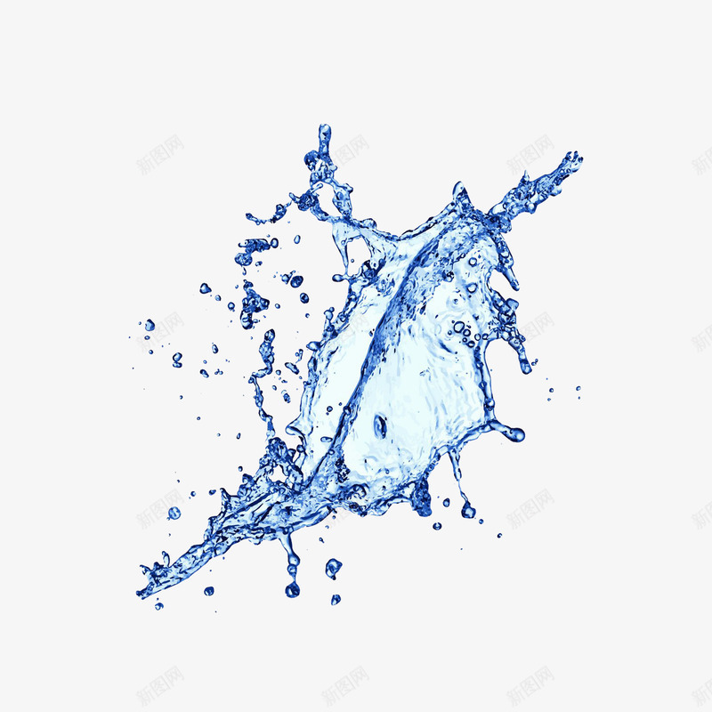 动态水液png免抠素材_新图网 https://ixintu.com 水 水浪 水珠 液体 蓝色