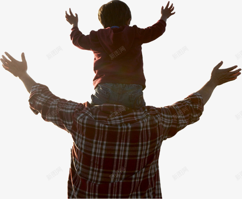 摄影活动手势父子背影png免抠素材_新图网 https://ixintu.com 手势 摄影 活动 父亲背影 父子 爸爸抱着孩子的背影 背影 设计