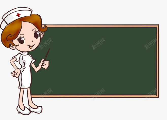 护士黑板png免抠素材_新图网 https://ixintu.com 医疗 医院 宣传栏 护士 护士漫画