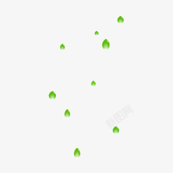 绿色水滴矢量图素材