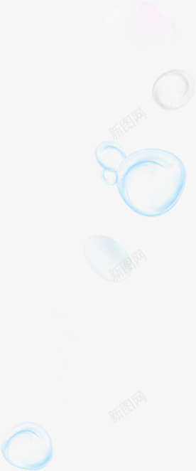 蓝色透明气泡水珠png免抠素材_新图网 https://ixintu.com 气泡 水珠 蓝色 透明