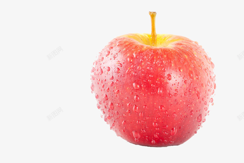 水珠红苹果水果png免抠素材_新图网 https://ixintu.com 水果 水滴 红彤彤 红苹果 食物 食物素材