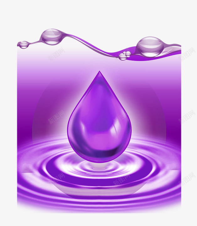 紫色水珠png免抠素材_新图网 https://ixintu.com 一滴 水 紫液体 透明度