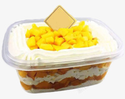 蛋糕产品宣传册芒果千层蛋糕盒子装饰高清图片