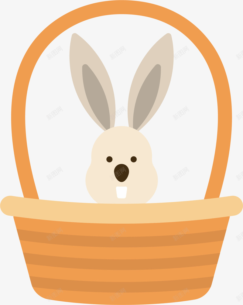 复活节卡通兔子篮子png免抠素材_新图网 https://ixintu.com Easter Happy 卡通兔子 复活节 复活节兔子 复活节快乐 复活节摆件 篮子