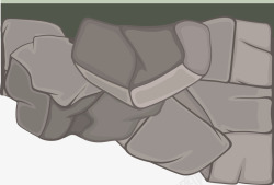 扁平化石块素材