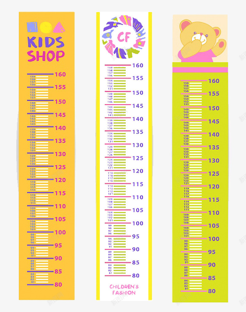 儿童身高量测分层png免抠素材_新图网 https://ixintu.com 儿童 分层 素材 身高