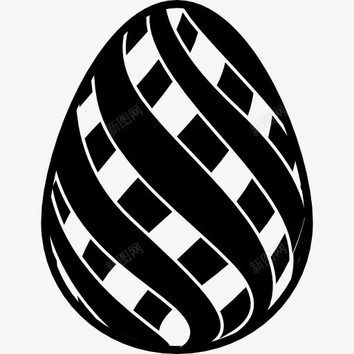 复活节彩蛋的双斜条纹的标图标png_新图网 https://ixintu.com 双 复活节 对角线 条纹 设计 食品 鸡蛋