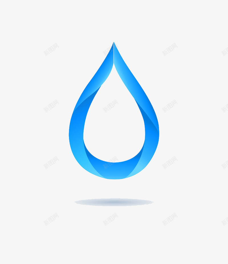 空心泪水png免抠素材_新图网 https://ixintu.com 卡通 水滴 水滴状 泪水 空心 蓝色