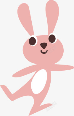 粉色可爱兔子素材