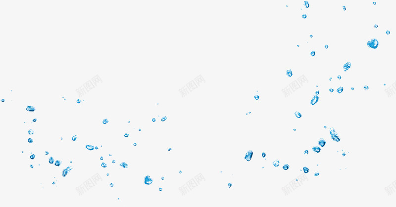 蓝色冰爽水滴png免抠素材_新图网 https://ixintu.com 冰爽节 水滴 蓝色 设计