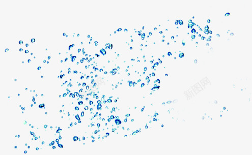 创意合成蓝色质感的水花水滴png免抠素材_新图网 https://ixintu.com 创意 合成 水滴 水花 蓝色 质感