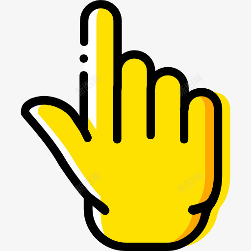 指出图标png_新图网 https://ixintu.com 手势 手和手势 手指朝上 接口方面