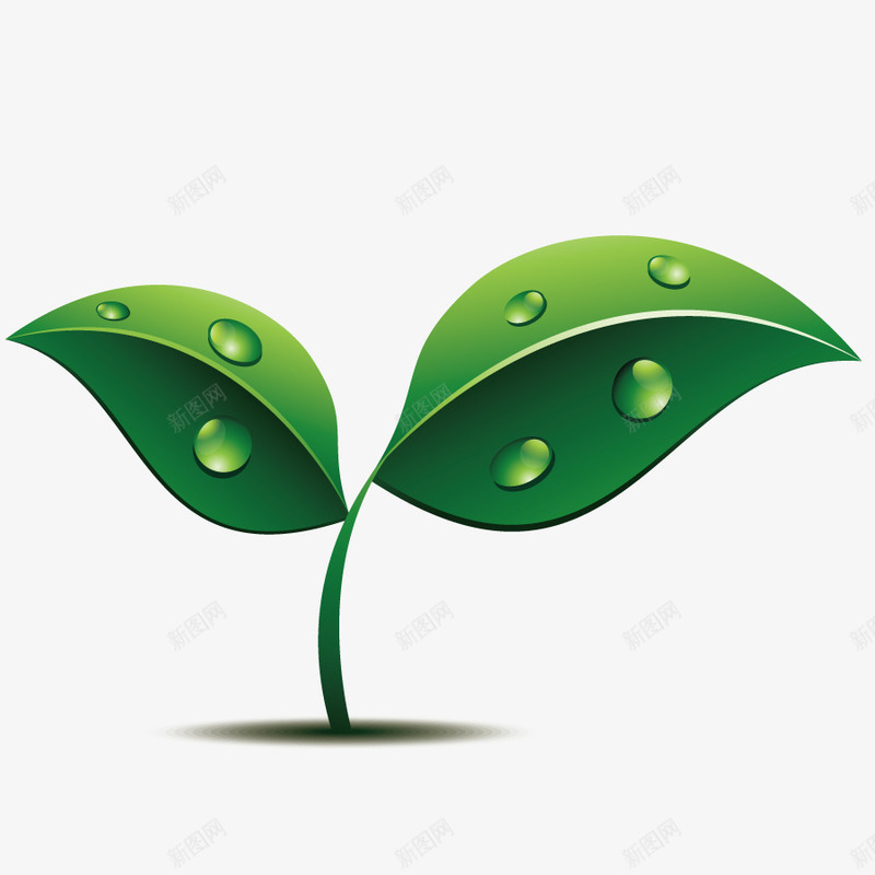 小草植物png免抠素材_新图网 https://ixintu.com 水珠 环保小草 绿色植物 草芽 鲜嫩的小草