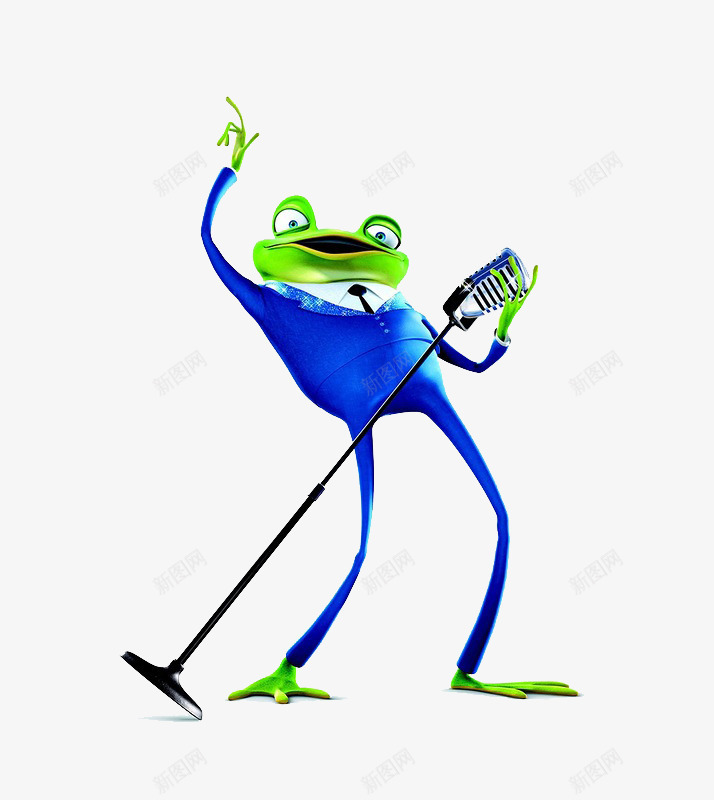 音乐家青蛙png免抠素材_新图网 https://ixintu.com 卡通青蛙 唱歌 歌唱家青蛙 表演 音乐家青蛙