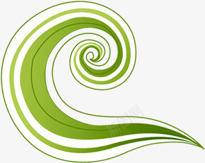 绿色分层线条创意png免抠素材_新图网 https://ixintu.com 分层 创意 线条 绿色