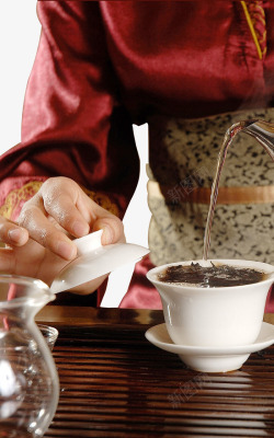 瓷器文化茶具茶艺表演高清图片